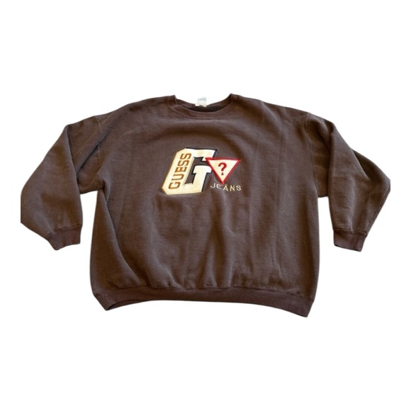 Guess by Marciano Tops - Vintage GUESS Embroidered Logo Crewneck Sweatshirt XL | Made in USA